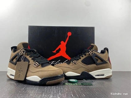 Retro AJ4- x ZeroBulk  Jordan Air 3936 Travis 4 Scott Brown 1026